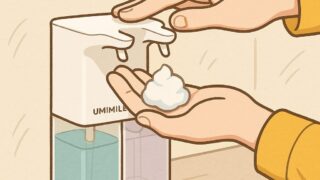 【ソープディスペンサー】シンク周りと洗面台が劇的に変わる！UMIMILEのダブルヘッドですっきり空間！