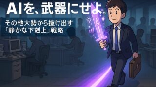 【2025年最新】「AIに仕事を奪われる人」から「AIを武器にする人」へ。非エンジニアが評価を爆上げする"静かな下剋上"戦略