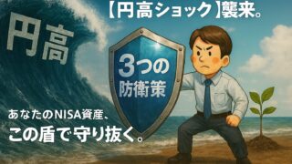 【円高ショック】新NISAの米国株、資産が溶ける前の3つの防衛策【2025年最新】