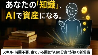 【一般会社員こそ】あなたの知識を自動で収益化する「パーソナルAI」の作り方