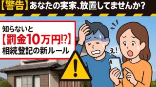 【放置は危険】実家の相続登記、しないと10万円の過料⁉ 過去の相続も対象になる新ルールを解説