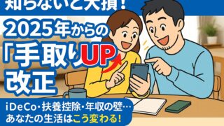 【知らないと大損】2025年 iDeCoが月6.2万円に神改正！令和7年度税制改正で会社員の手取りはこう変わる