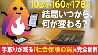 【2026年最新】103万→160万→178万。年収の壁はいつから何が変わる？手取りが逆に減る「社会保険の罠」を解説