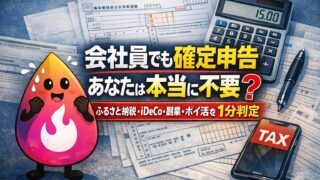 【2026年確定申告】会社員でも必要？不要？1分判定｜ふるさと納税・iDeCo・副業・ポイ活の境界線を解説