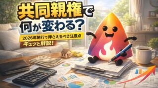【2026年4月施行】離婚後の共同親権で何が変わる？単独親権との違い・法定養育費・差し押さえを図解で完全整理