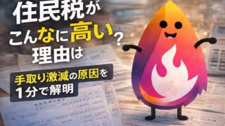 【2026年6月】住民税が高いのはなぜ？手取りが減った理由を1分で特定｜給与明細・通知書の見方
