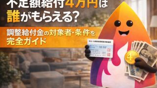 【2026年最新】調整給付金（不足額給付）は誰がもらえる？4万円の条件・対象者・申請方法・支給時期を完全解説