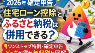 【2026年確定申告】住宅ローン控除とふるさと納税は併用できる？初年度のワンストップ特例・2年目以降の正解を図解