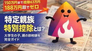 【2026年確定申告】特定親族特別控除とは？大学生の子の年収150万・188万円の壁、親の控除額と書き方を完全図解