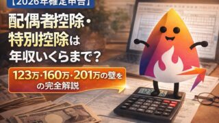 【2026年確定申告】配偶者控除・配偶者特別控除とは？年収いくらまで？123万円・160万円・201.6万円の壁を完全図解