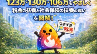 【つまずき救済】123万と130万の壁は何が違う？税金の扶養と社会保険を図解
