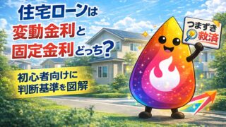 【つまずき救済】住宅ローンは変動金利と固定金利どっち？初心者向けに判断基準を図解