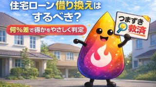 【つまずき救済】住宅ローン借り換えはするべき？何％差で得かをやさしく判定