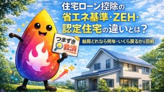 【つまずき救済】住宅ローン控除の省エネ基準・ZEH・認定住宅の違いとは？どれなら何年・いくら戻るかを解説