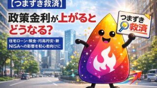 【つまずき救済】政策金利が上がるとどうなる？住宅ローン・預金・円高円安・新NISAへの影響を初心者向けに解説