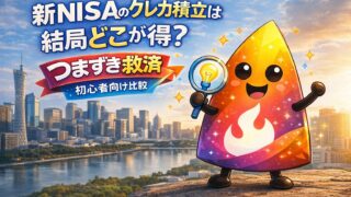 【つまずき救済】新NISAのクレカ積立は結局どこが得？初心者向けに証券会社・カードを比較