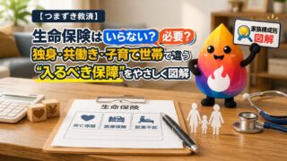 【つまずき救済】生命保険はいらない？必要？独身・共働き・子育て世帯で違う“入るべき保障”をやさしく解説