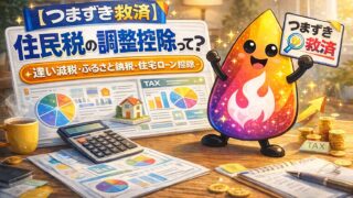 【つまずき救済】住民税の調整控除とは？定額減税・ふるさと納税・住宅ローン控除との違いを解説