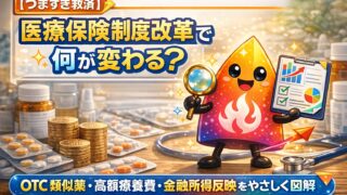 【つまずき救済】医療保険制度改革で何が変わる？OTC類似薬・高額療養費・金融所得反映をやさしく解説