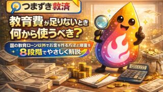【つまずき救済】教育費が足りないとき、何から使うべき？国の教育ローン以外でお金を作る方法と順番を8段階でやさしく解説