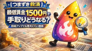 【つまずき救済】最低賃金1500円で手取りはいくら増える？時給アップなのに苦しい理由を税金・社会保険・扶養で解説
