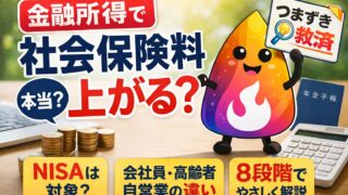 【つまずき救済】金融所得で社会保険料が上がるって本当？NISAは対象外？会社員・高齢者・自営業の違いをやさしく解説