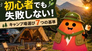 キャンプ場の選び方【初心者向け】失敗しない7つの基準をわかりやすく解説