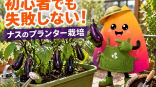 ナスのプランター栽培｜初心者でも失敗しない育て方・支柱・収穫のコツ