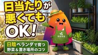 ベランダ菜園は日当たりが悪くてもできる？日陰で育つ野菜と置き場所の正解