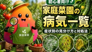 家庭菜園の病気一覧｜症状別の見分け方と対処法【初心者向け】