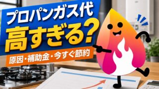 【2026年最新】プロパンガス代が高すぎる理由｜都市ガスとの違い・補助金対象・安くする方法を完全ガイド