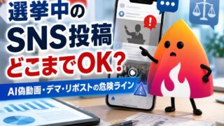 【2026年最新】選挙SNS規制とは？AI偽動画・デマ拡散・リポストは違法になる？