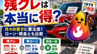 【つまずき救済】残クレはやめた方がいい？車ローン・現金一括と比較