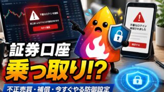【つまずき救済】証券口座が乗っ取られたらどうなる？不正売買・補償・今すぐやる防御設定を解説