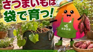 さつまいもの袋栽培｜初心者でもプランターなしで育てる方法・植え付けから収穫まで