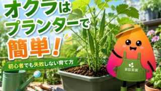 オクラの育て方｜プランターで失敗しない苗選び・水やり・支柱・収穫タイミング