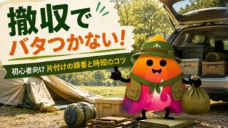 キャンプ撤収の順番はこれでOK｜初心者でも迷わない片付け手順と時短のコツ