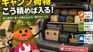 キャンプ荷物の車への積み方完全ガイド｜初心者でも崩れにくい積載のコツ