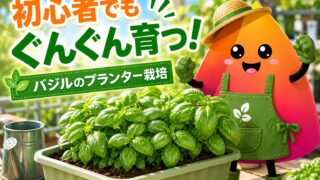 バジルのプランター栽培｜初心者でも失敗しない育て方・摘心・収穫のコツ