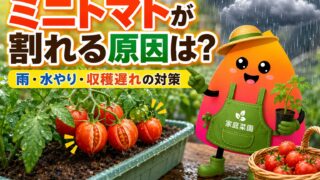 ミニトマトが割れる原因は？雨・水やり・収穫遅れの対策を初心者向けに解説