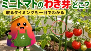 ミニトマトのわき芽かきはいつ？取る場所・摘み方・やってはいけない失敗を解説