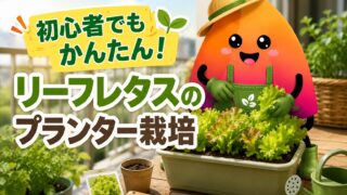 リーフレタスのプランター栽培｜初心者でも失敗しない種まき・間引き・収穫のコツ
