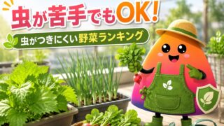 虫がつきにくい野菜ランキング7選｜初心者でもプランターで育てやすい家庭菜園向け野菜