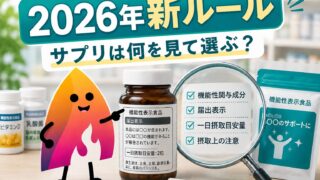 【2026年8月末まで経過措置】機能性表示食品の新ルールとは？サプリ・健康食品の選び方を初心者向けに解説
