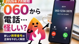 【2026年最新】060から電話が来たら怪しい？2026年開始の新しい携帯番号と迷惑電話の見分け方