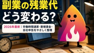 【2026年最新】副業の残業代はどうなる？労働時間通算・割増賃金・会社への申告を初心者向けに解説