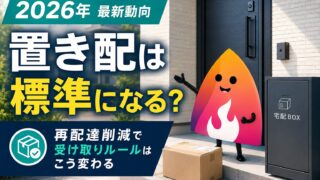 【2026年最新】置き配は標準になる？再配達削減で対面受け取り・盗難補償はどう変わる？