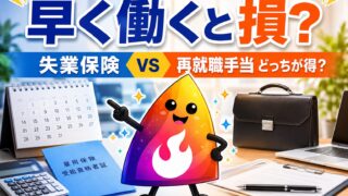 【つまずき救済】失業保険は満額まで待つべき？再就職手当とどっちが得か計算例で解説