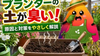 プランターの土が臭い原因は？根腐れ・腐敗臭の見分け方と対策