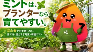 ミントのプランター栽培｜初心者でも失敗しない育て方・増えすぎ対策・収穫のコツ